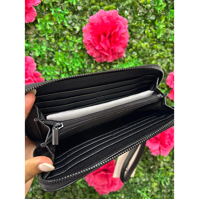 BILLETERA LARGA STEVE MADDEN NEGRA