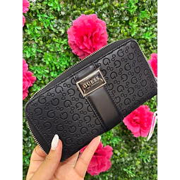BILLETERA LARGA GUESS NEGRA