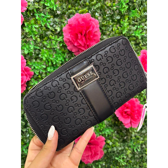 BILLETERA LARGA GUESS NEGRA