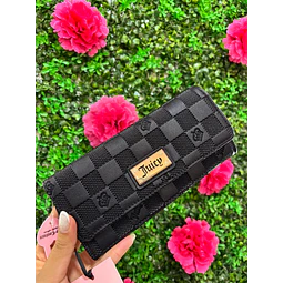 BILLETERA LARGA JUICY NEGRA