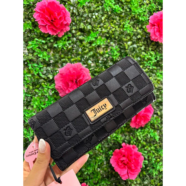 BILLETERA LARGA JUICY NEGRA