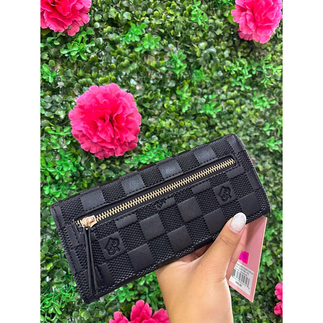 BILLETERA LARGA JUICY NEGRA