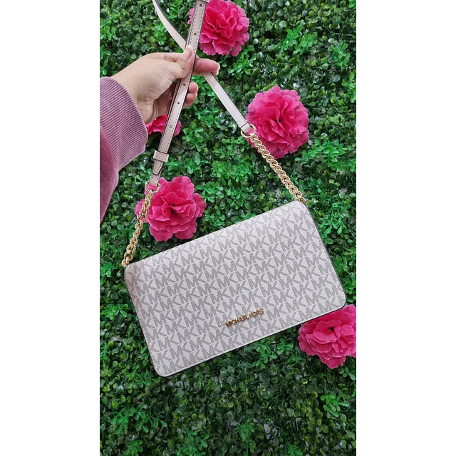 CROSSBODY MK VAINILLA CON TAPA