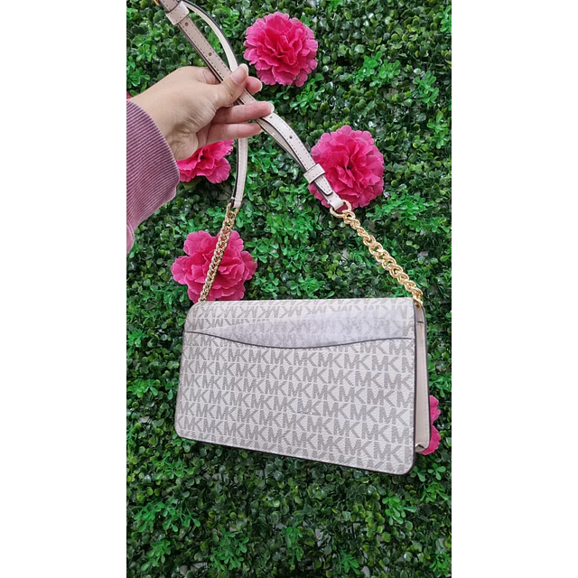 CROSSBODY MK VAINILLA CON TAPA