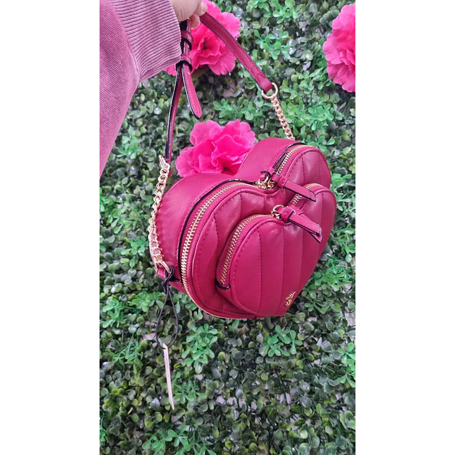 CROSSBODY VS CORAZON ROJO DOBLE
