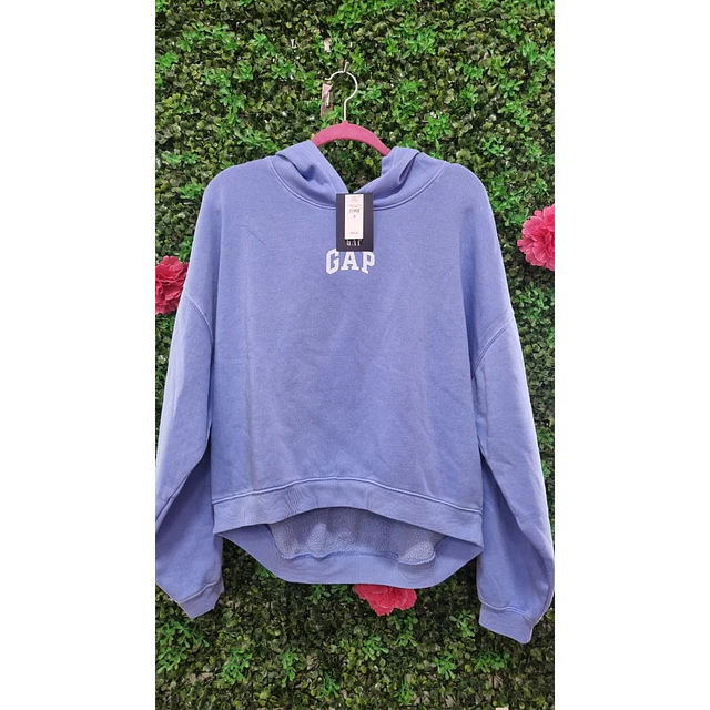 POLERON GAP AZUL TALLA M OUTLET