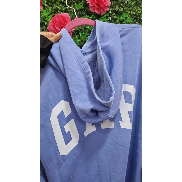 POLERON GAP AZUL TALLA M OUTLET