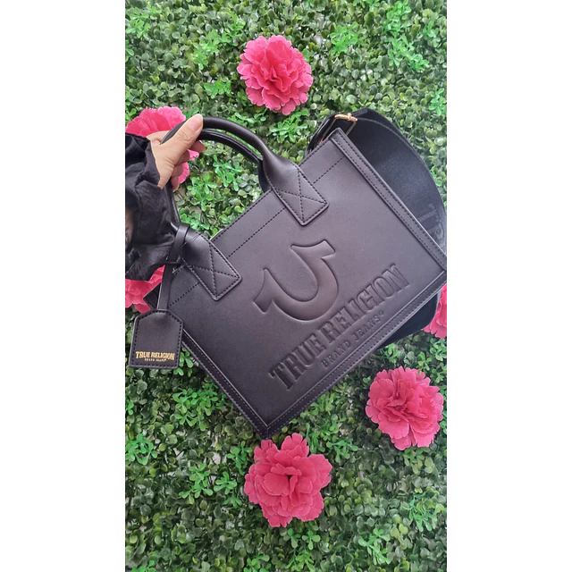 TOTE TRUE CUADRADO MEDIANO NEGRO
