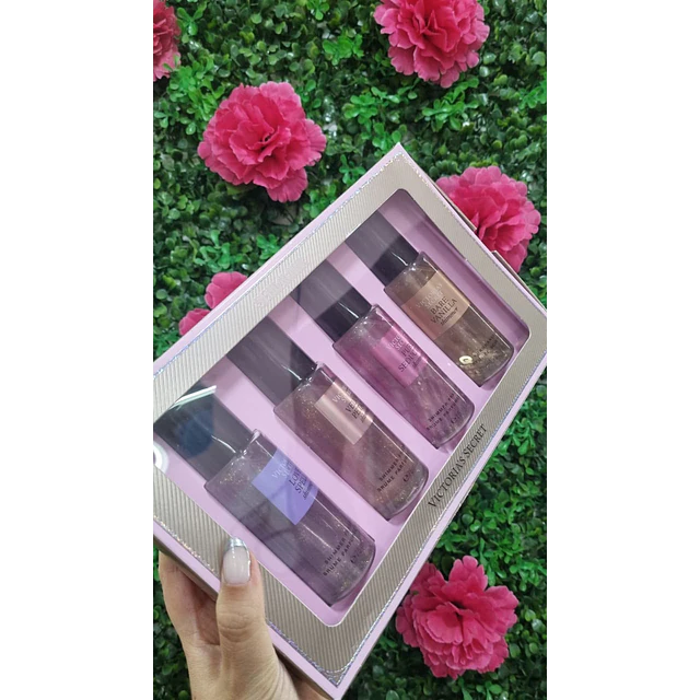 SET 4 MINI FRAGANCIAS VS 75ML SHIMMER