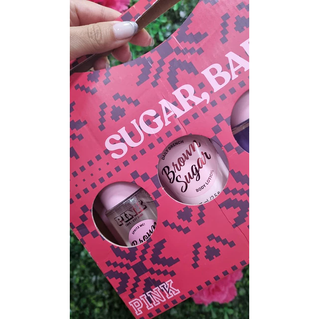 SET PINK SUGAR, BABY (2 FRAGANCIAS + 2 CREMAS 75ML)