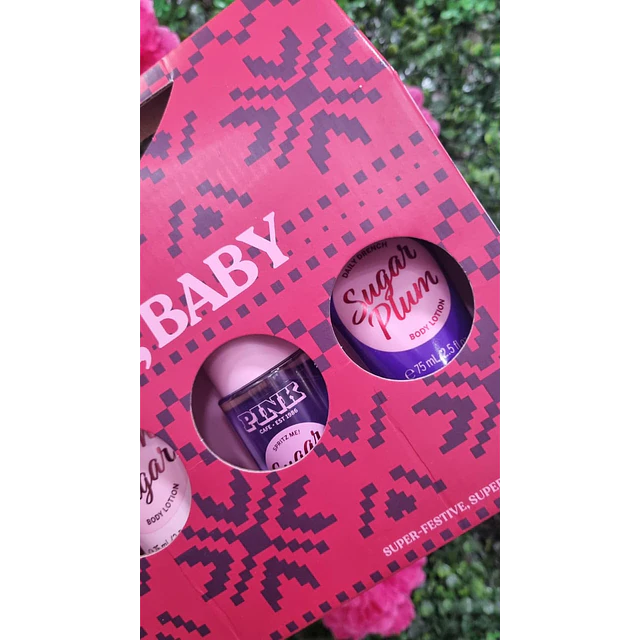 SET PINK SUGAR, BABY (2 FRAGANCIAS + 2 CREMAS 75ML)