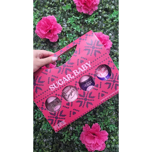 SET PINK SUGAR, BABY (2 FRAGANCIAS + 2 CREMAS 75ML)