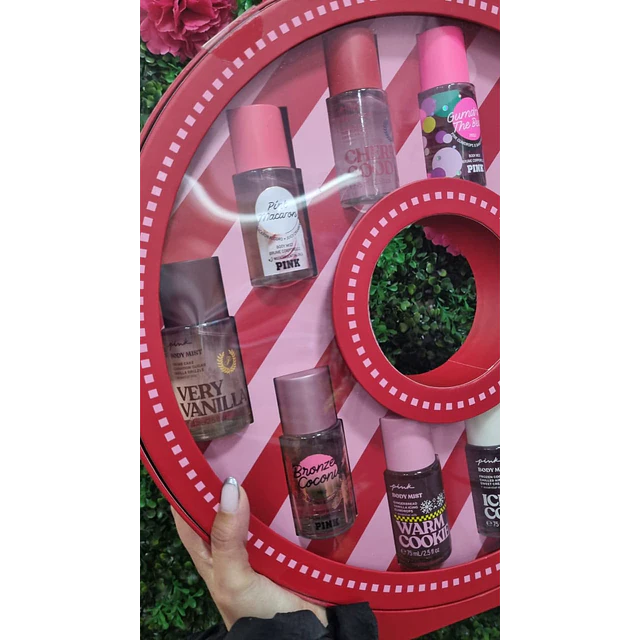 SET PINK REDONDO 10 MINI FRAGANCIAS 75ML