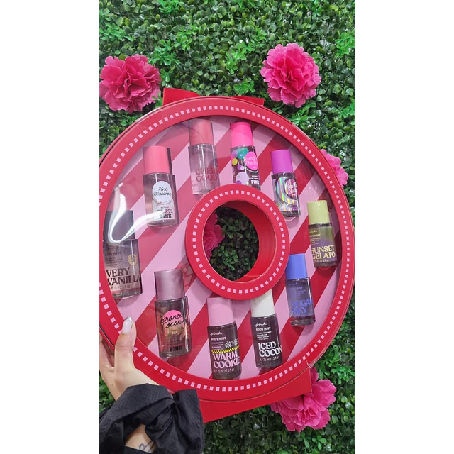 SET PINK REDONDO 10 MINI FRAGANCIAS 75ML