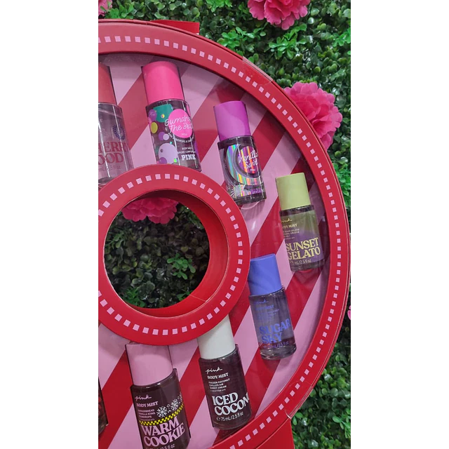 SET PINK REDONDO 10 MINI FRAGANCIAS 75ML