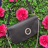 CARTERA GUESS NEGRA MONOGRAMA LOGO BRILLOS
