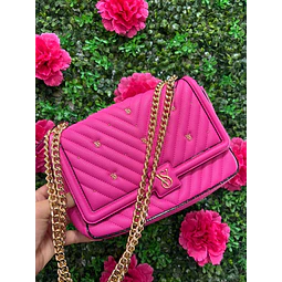 CROSSBODY VS MEDIANO FUCSIA CON TAPA