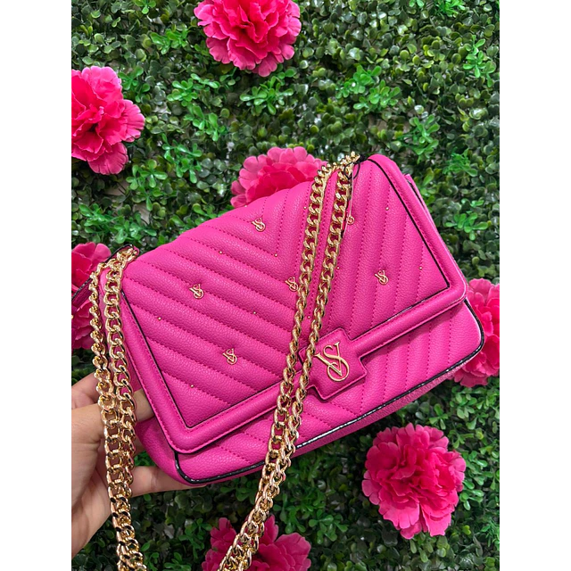 CROSSBODY VS MEDIANO FUCSIA CON TAPA