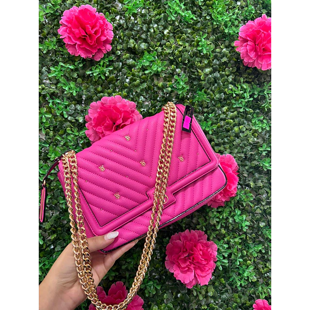 CROSSBODY VS MEDIANO FUCSIA CON TAPA