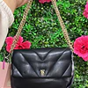 CROSSBODY VS NEGRO PEQUEÑO CON TAPA NUEVA COLECCIÓN
