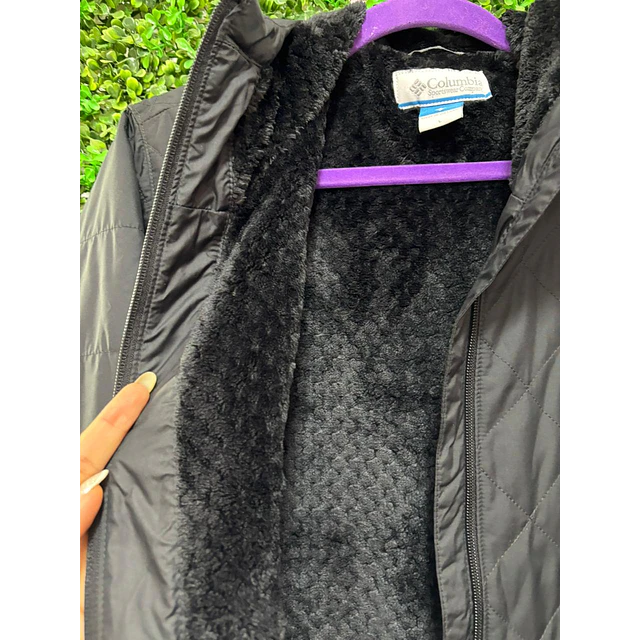 CHAQUETA COLUMBIA NEGRA TALLA L (FORRADA POR DENTRO)