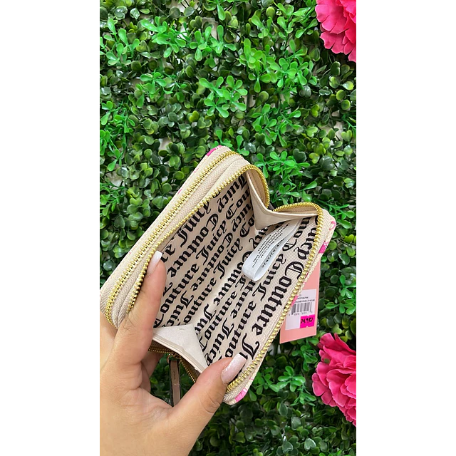 BILLETERA JUICY BEIGE GUINDAS EN CAJA