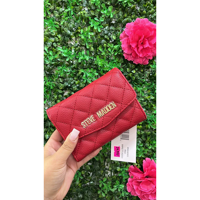 BILLETERA STEVE MADDEN ROJA