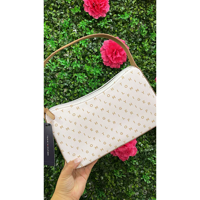 CARTERA LUNA TOMMY BEIGE C/BLANCO