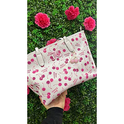 TOTE JUICY BLANCO CON GUINDAS