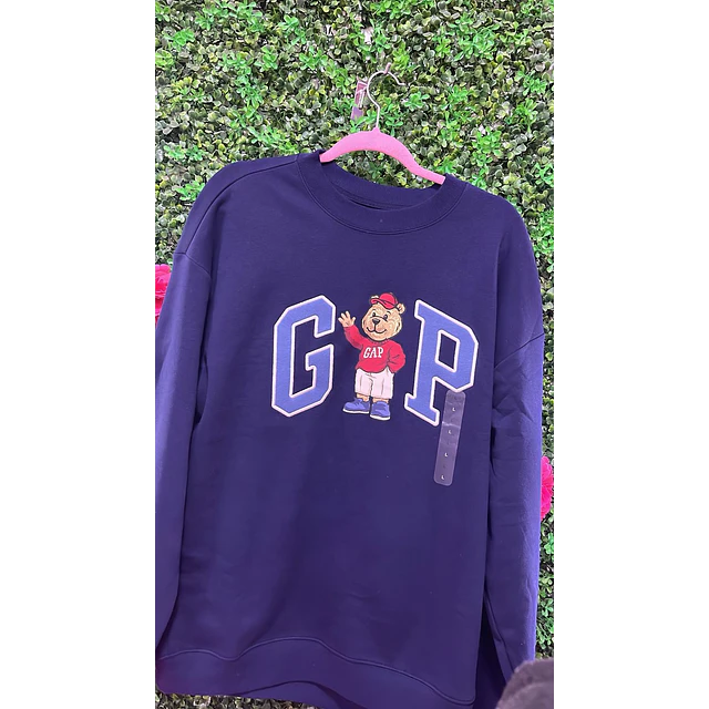 POLERON GAP OSITO AZUL MARINO TALLA L
