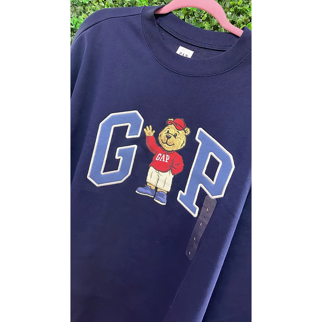 POLERON GAP OSITO AZUL MARINO TALLA L