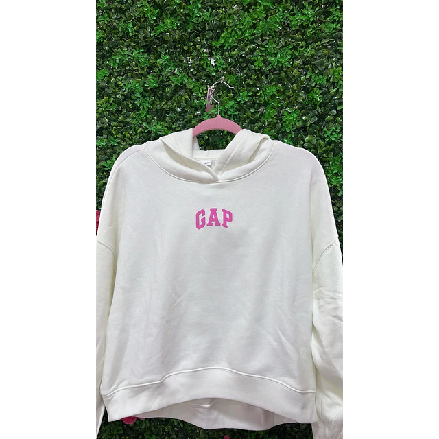 POLERON GAP VIRAL OULET BLANCO TALLA S