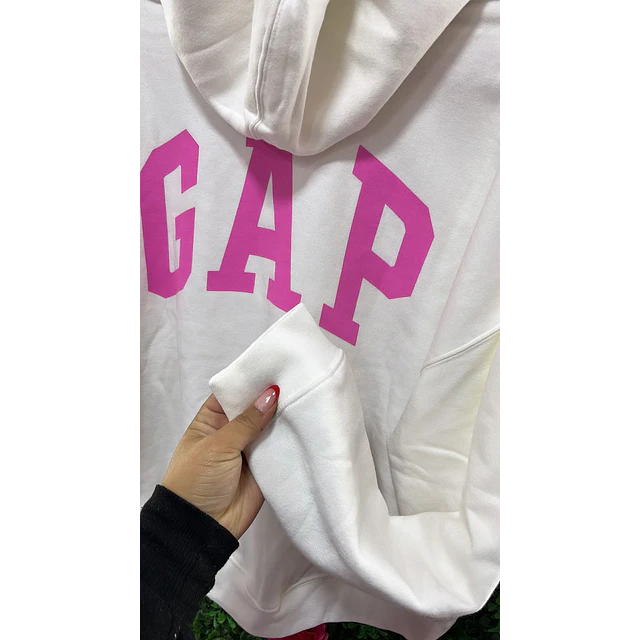 POLERON GAP VIRAL OULET BLANCO TALLA S