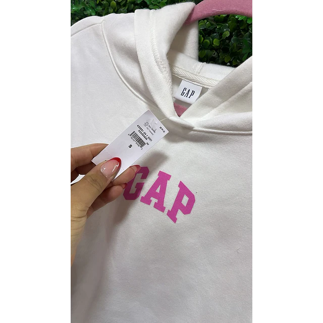 POLERON GAP VIRAL OULET BLANCO TALLA S