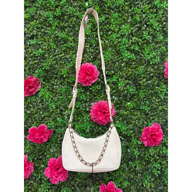 CARTERA LUNA BLANCA SM DOBLE CORREA