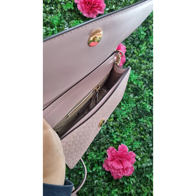 CROSSBODY MK ROSA CON TAPA (MODULO)