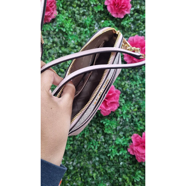 CROSSBODY MK OVALADO TRICOLOR ROSA (MODULO)
