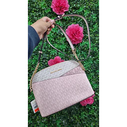 CROSSBODY MK OVALADO TRICOLOR ROSA (MODULO)