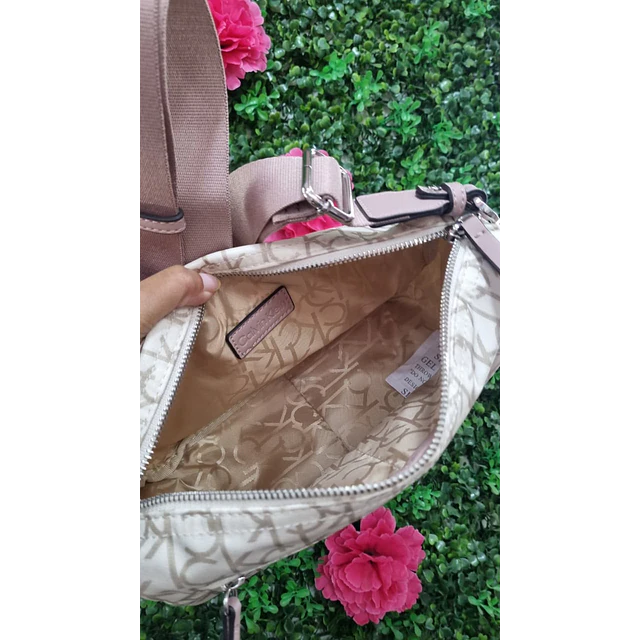 CROSSBODY CK BLANCO C/ ROSA (MODULO)
