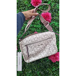 CROSSBODY CK BLANCO C/ ROSA (MODULO)