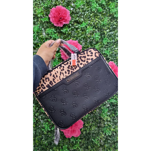 COSMETIQUERO DE VIAJE VS NEGRO + LEOPARDO