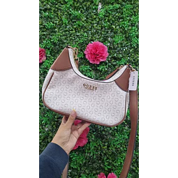 CARTERA LUNA GUESS VAINILLA + CAFÉ