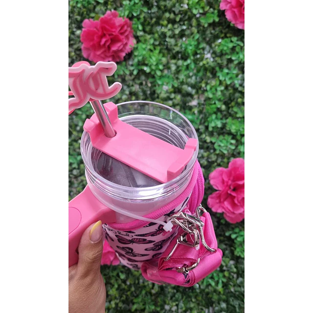 VASO JUICY FUNDA MARIPOSAS