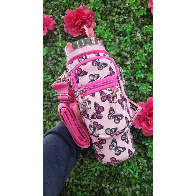 VASO JUICY FUNDA MARIPOSAS