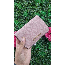 BILLETERA ROSA MK LOGO MK