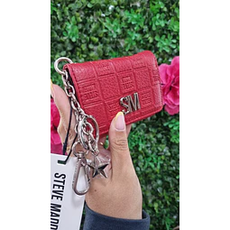 MINI BILLETERA STEVE MADDEN ROJA