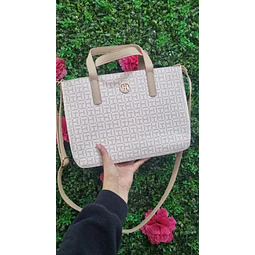 TOTE MEDIANO TOMMY HILFIGER VAINILLA
