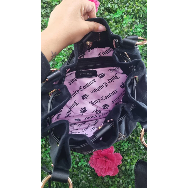 TOTE MEDIANO JUICY CORAZON BRILLOS MONEDERO BOLSITO
