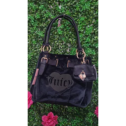 TOTE MEDIANO JUICY CORAZON BRILLOS MONEDERO BOLSITO