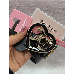 CINTURON JUICY NEGRO CORAZON TALLA M/L